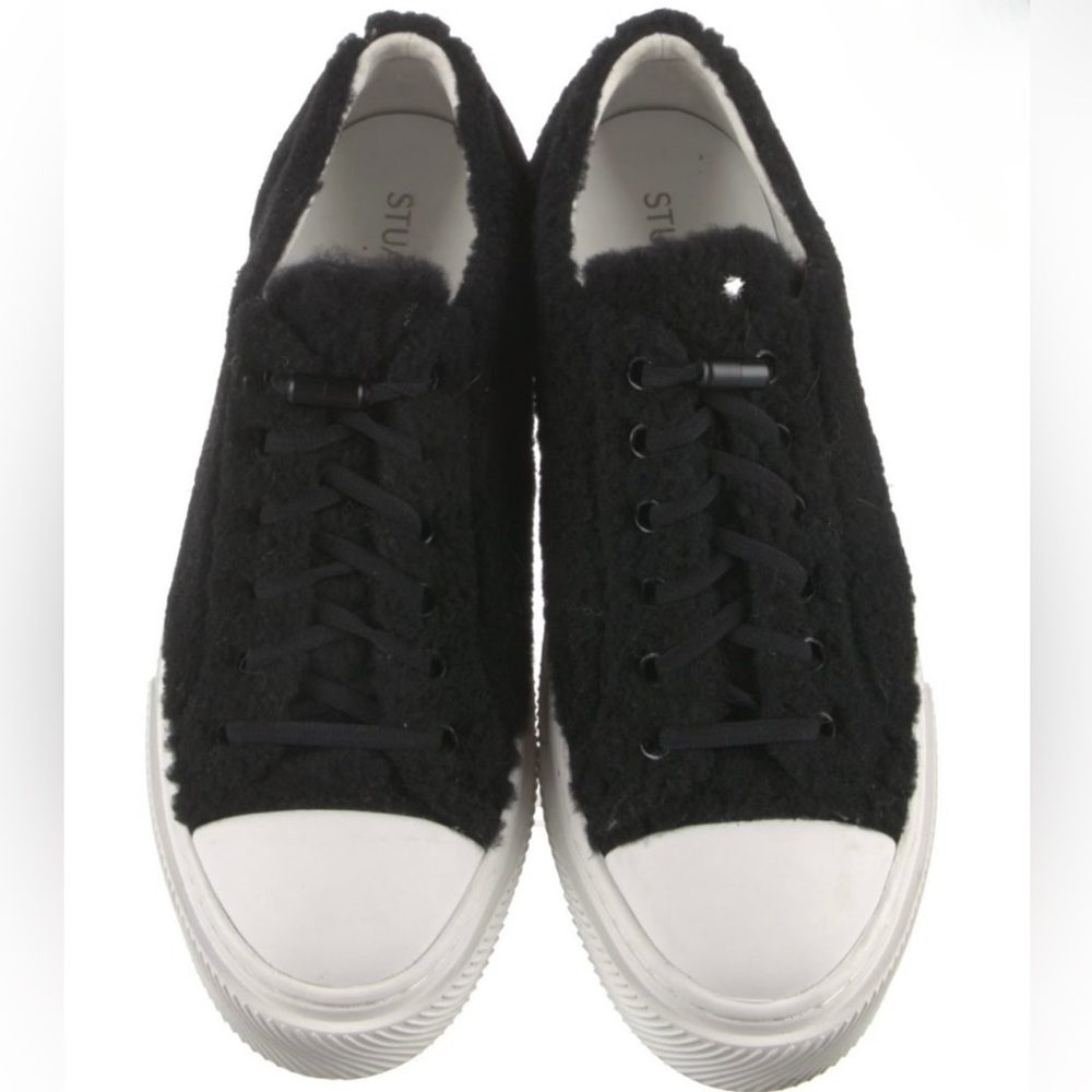 Stuart Weitzman | Shearling Colorblock Pattern Sn… - image 4